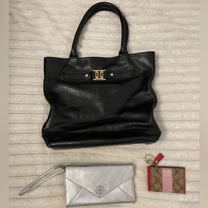 2 Tory Burch Items and FREE Coach key wallet